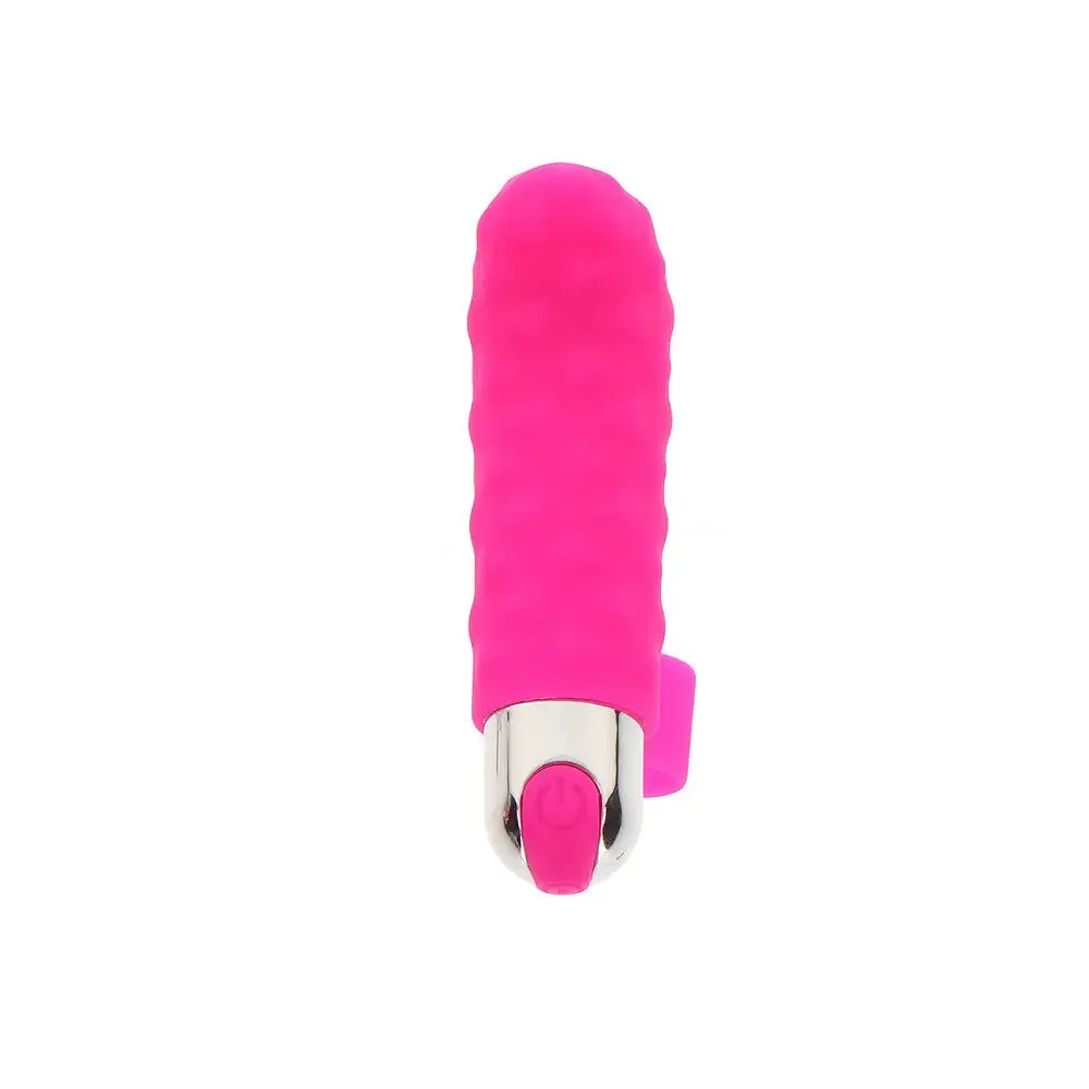 Toyjoy Silicone Pink Rechargeable Mini Finger Vibrator