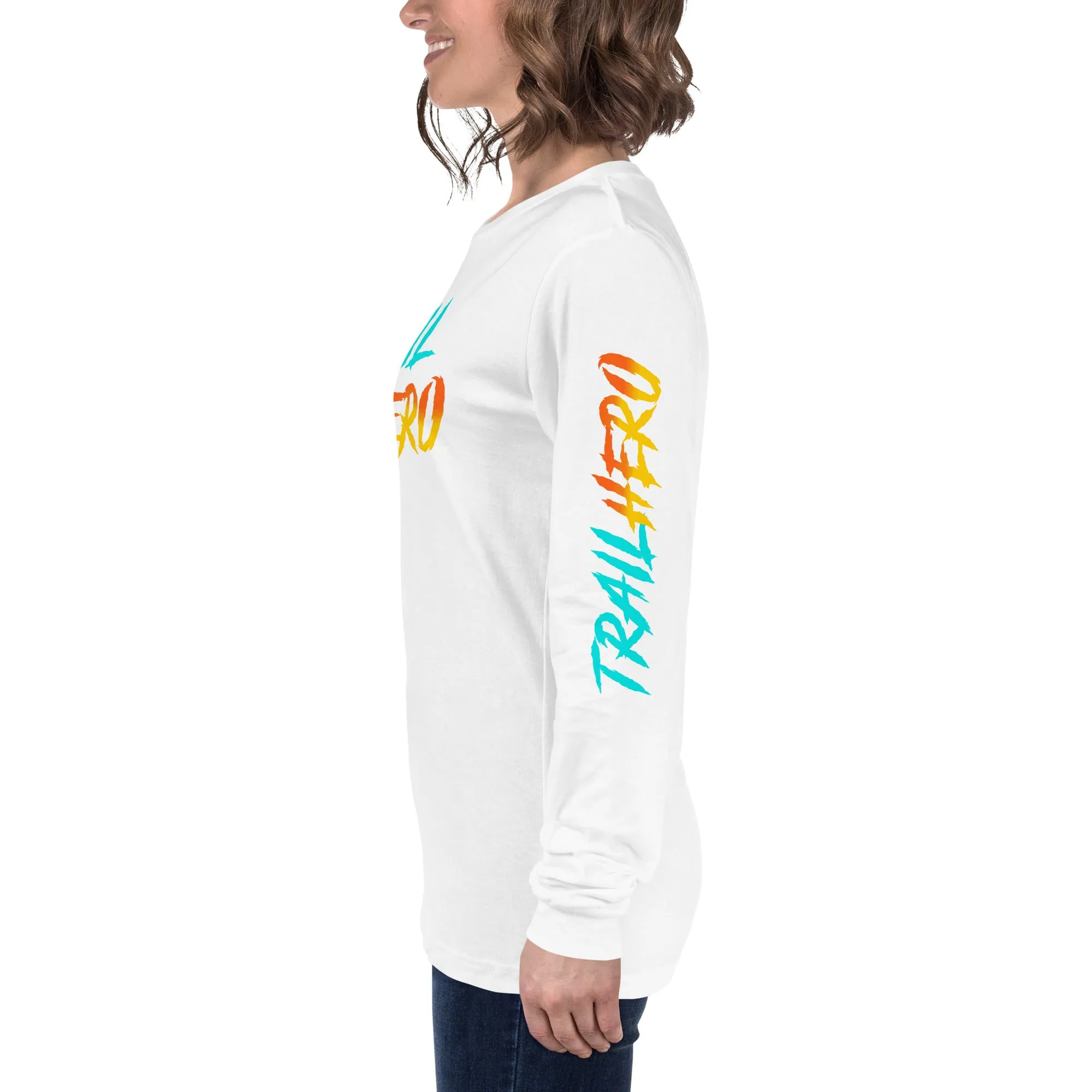 Trail Hero - Unisex - 100% Cotton Long Sleeve Tee - 80s Throw Back - 8 Colors