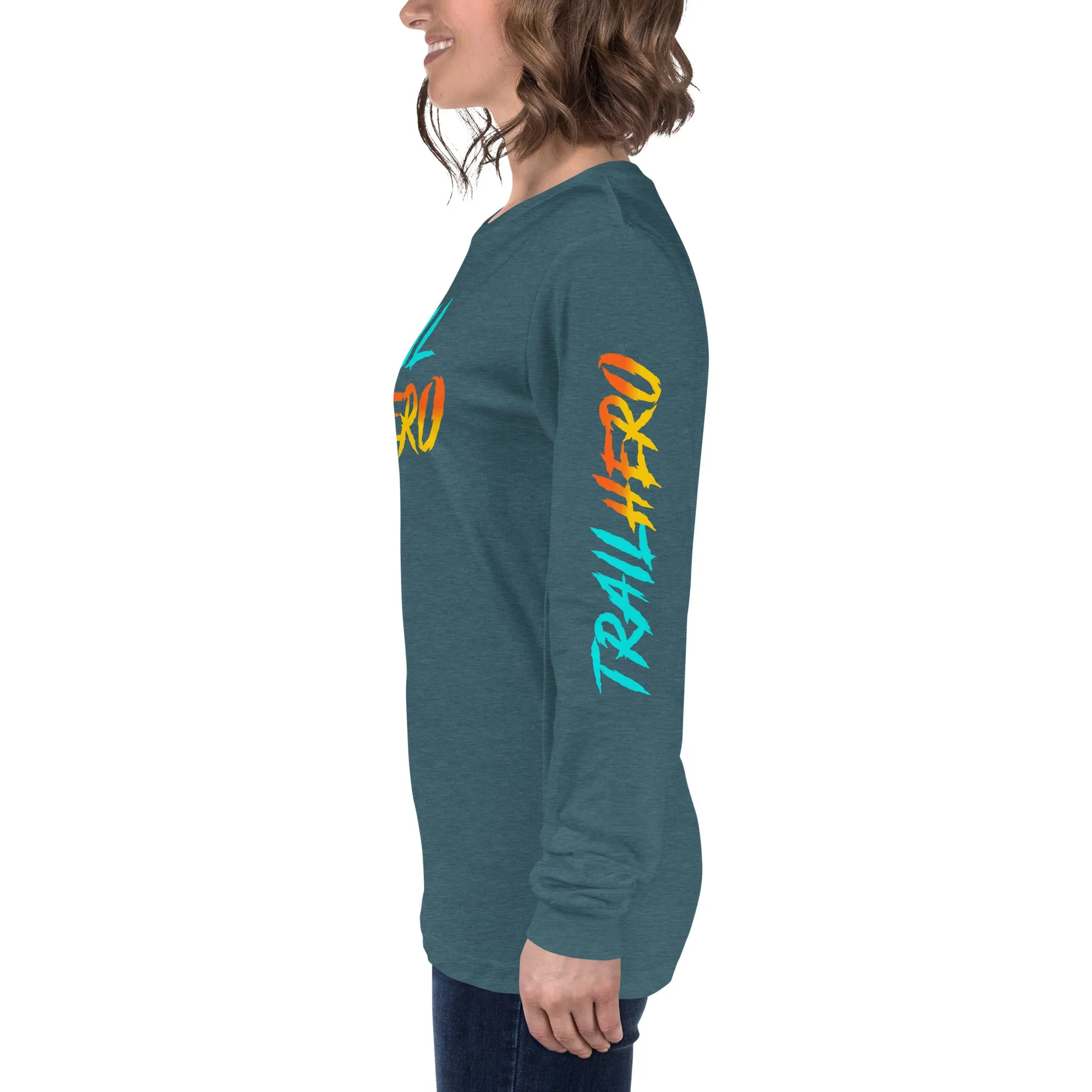 Trail Hero - Unisex - 100% Cotton Long Sleeve Tee - 80s Throw Back - 8 Colors