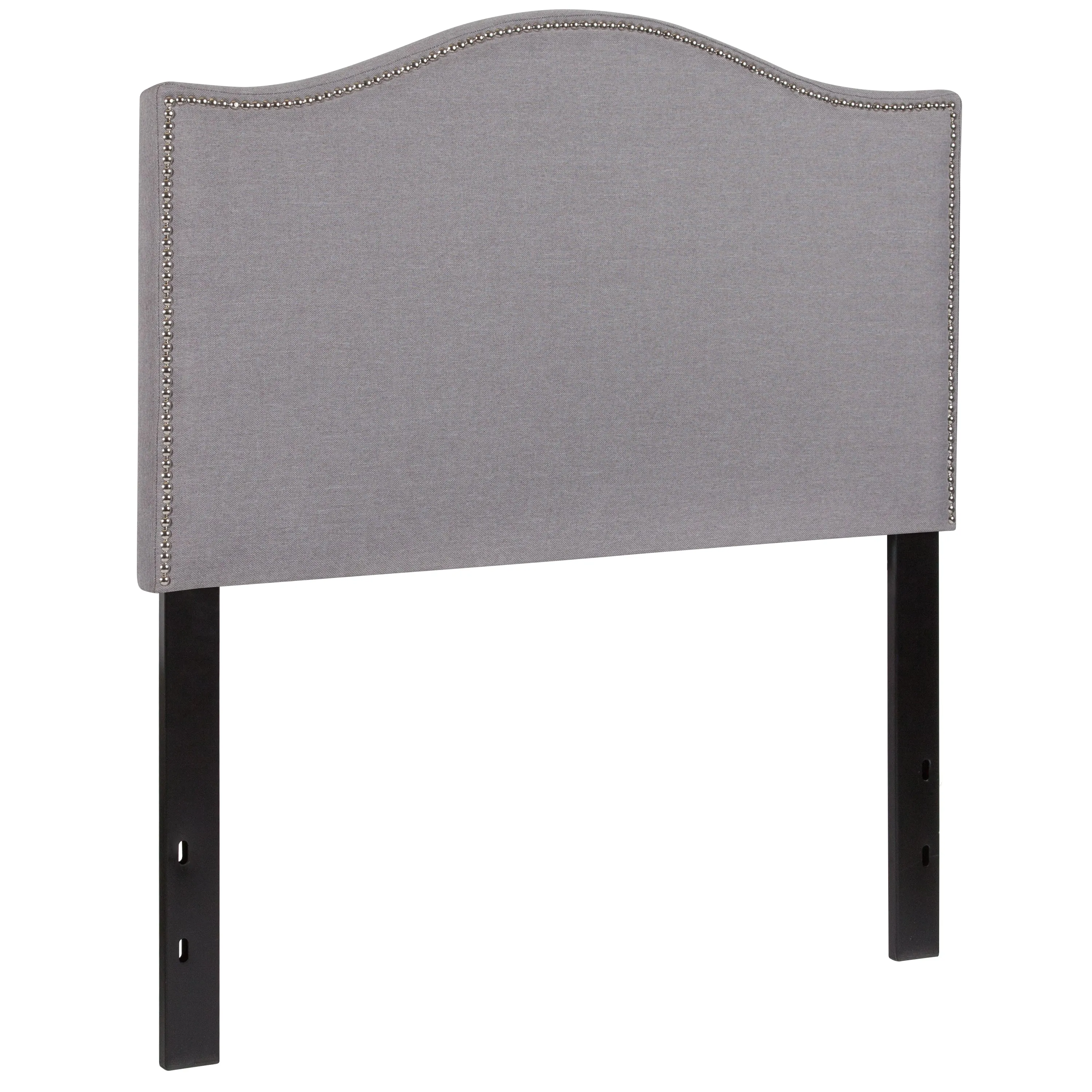 Twin Headboard-Gray Fabric HG-HB1707-T-LG-GG