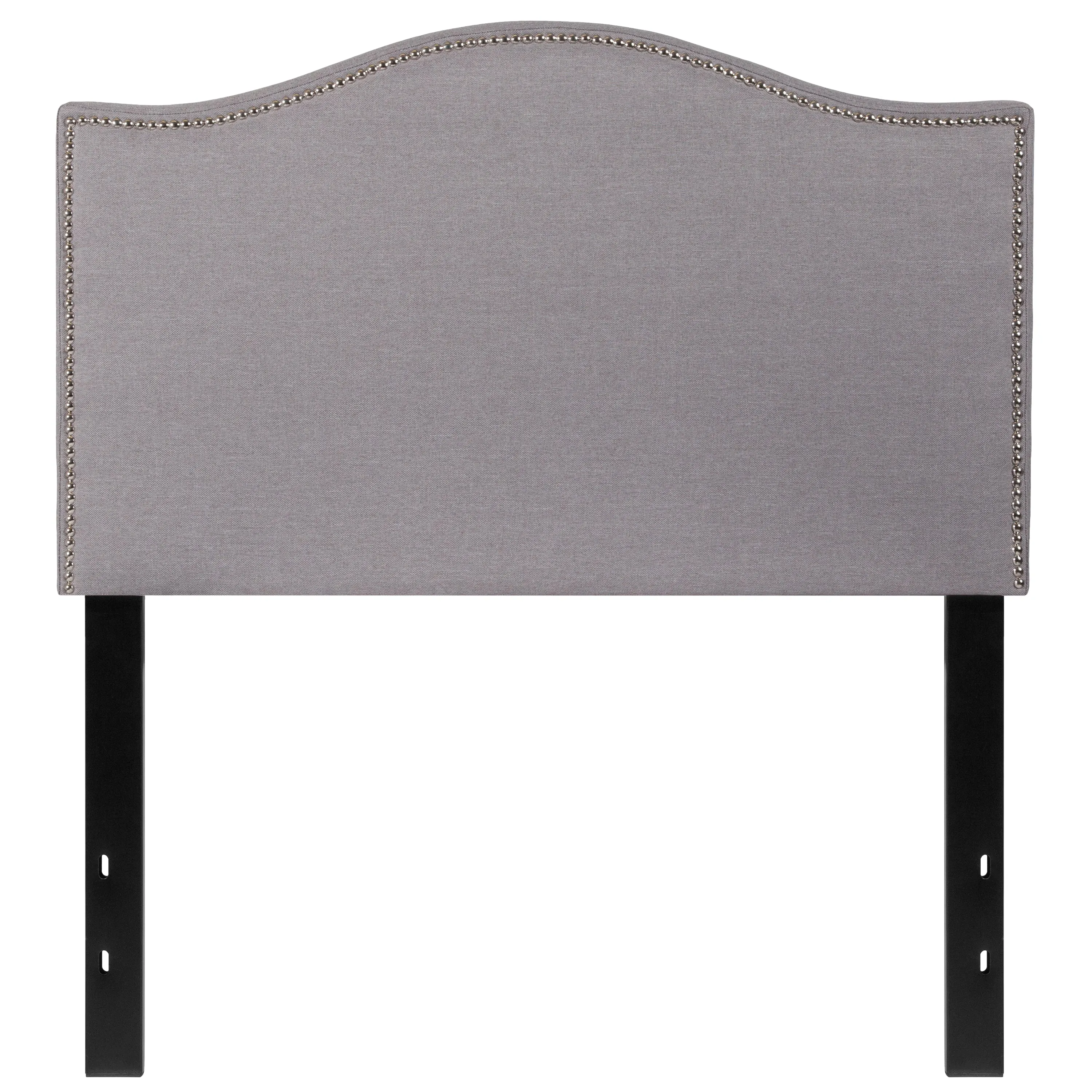 Twin Headboard-Gray Fabric HG-HB1707-T-LG-GG