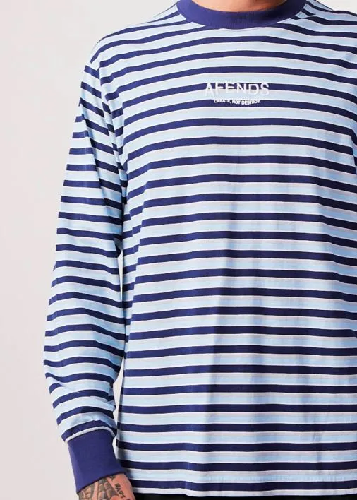 VIEWS RECYCLED STRIPED LONG SLEEVE TEE