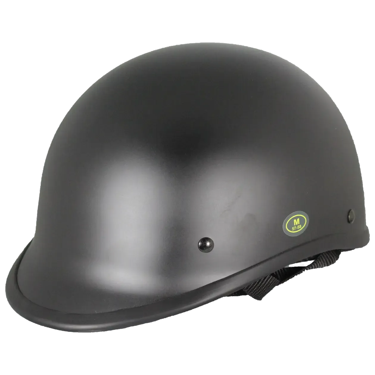 West Coast Leather Black Peak Half Helmet