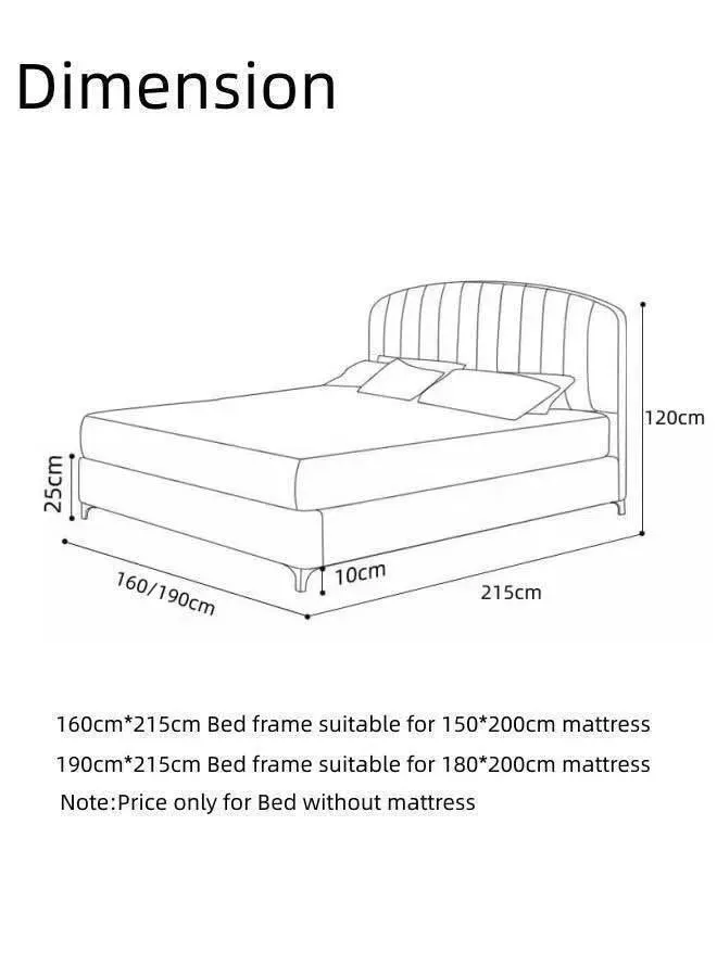 Wooden Twist Impel Modernize Velvet Upholstery Bed for Luxury Bedroom