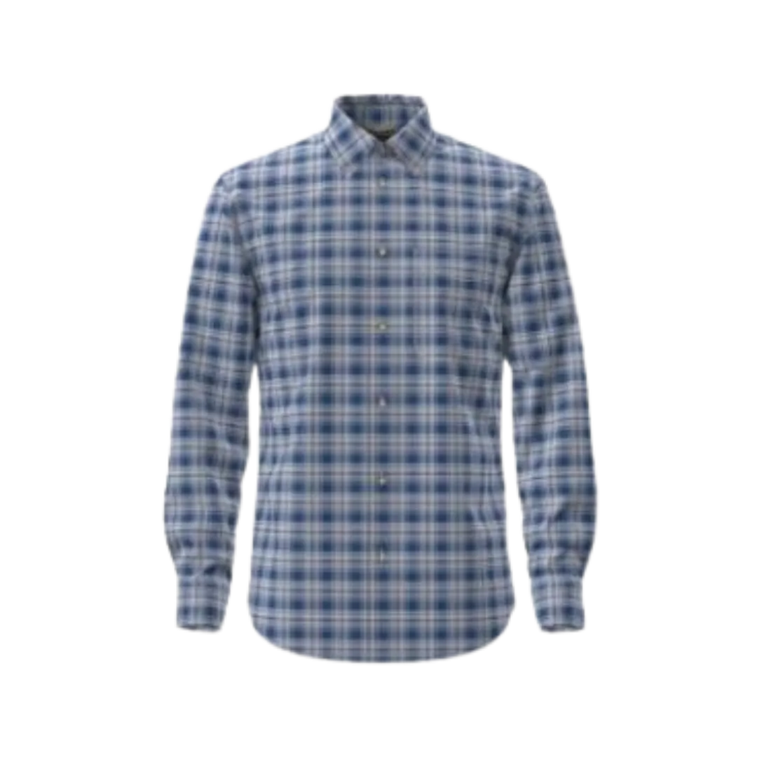Wrangler Men's Riata Long Sleeve Assorted Plaids Classic Fit Shirt