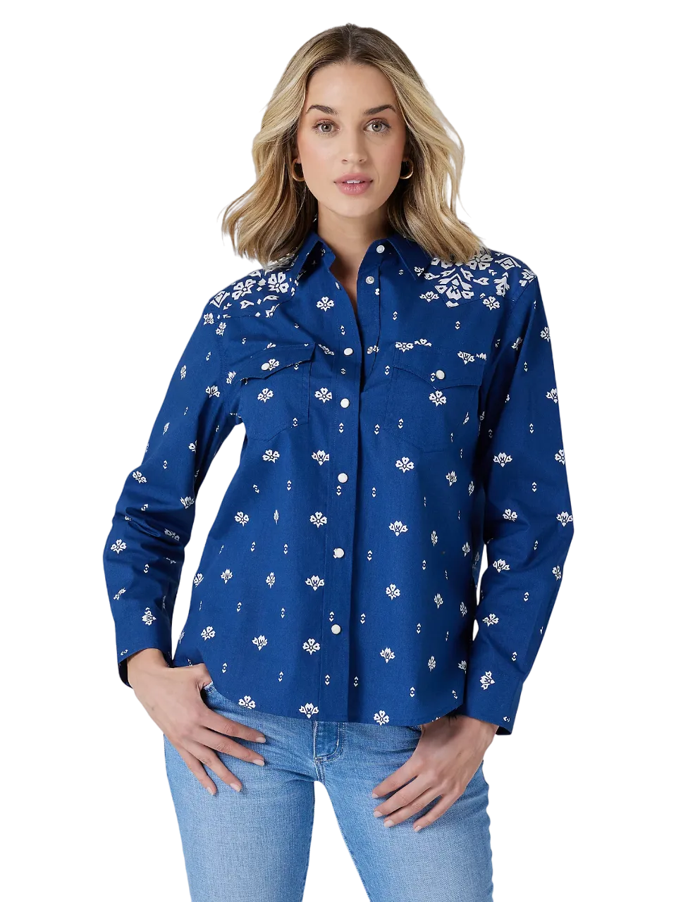 Wrangler Women's Retro Americana Bandana Snap Shirt