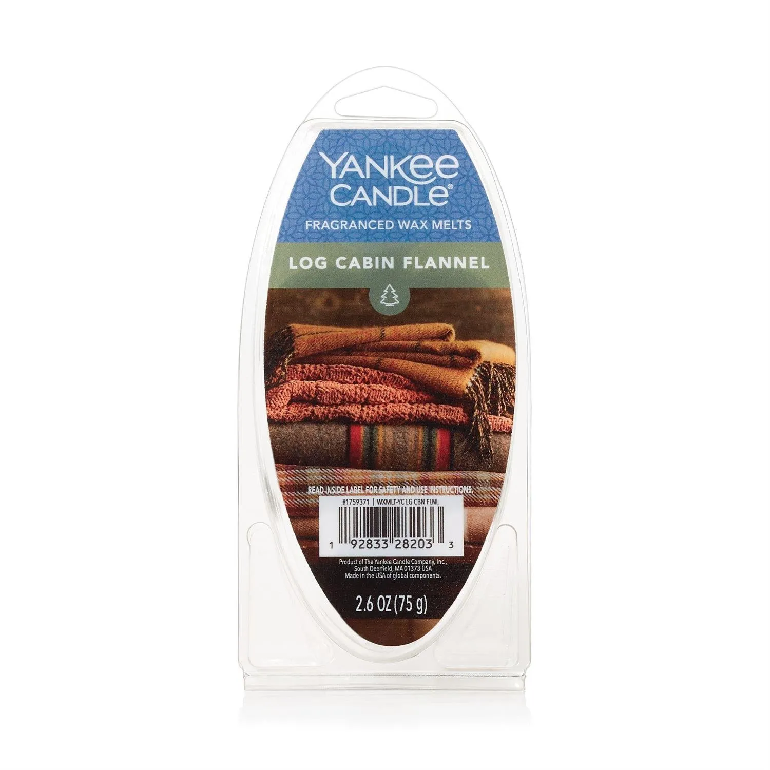 Yankee Candle Wax Melt - Log Cabin Flannel